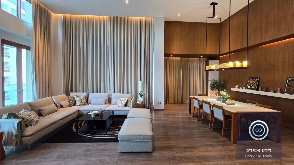 Fully Furnished & Spacious Living | The Crest Ruamrudee | Luxury 3-Bedroom Condo