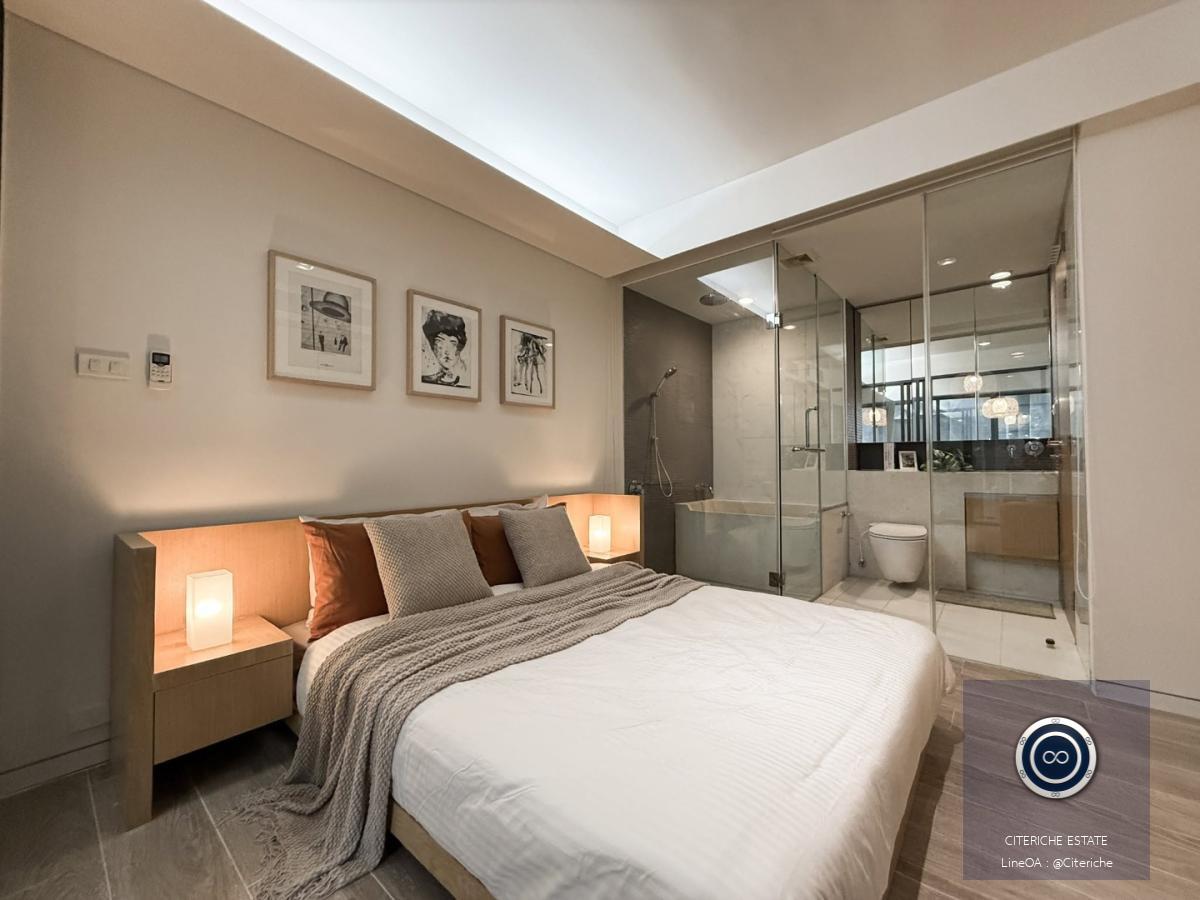 Fully Furnished Living with Bathtub | Siamese Gioia | Luxury 1-Bedroom Condo