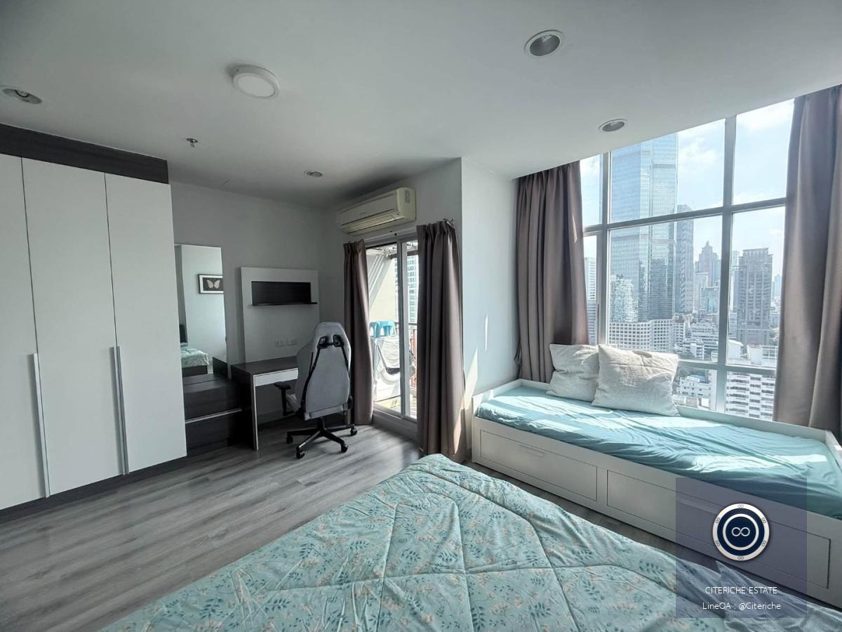 วิวตึกมหานคร ห้องมุม | Centric Sathorn–Saint Louis | คอนโดมิเนียม 1 ห้องนอน