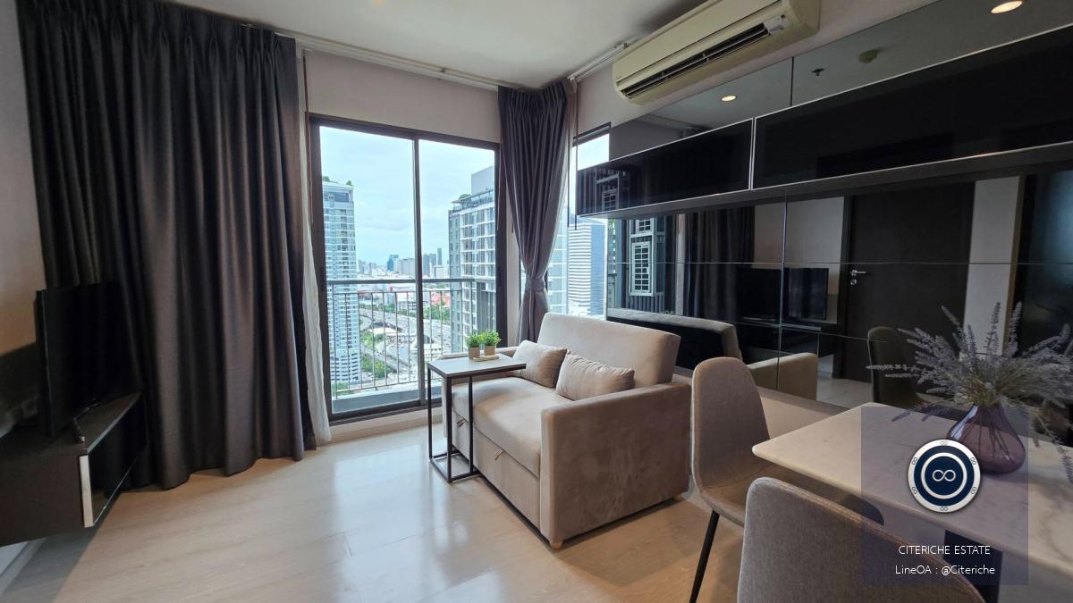 ห้องมุม ชั้น 27 ใกล้ MRT พระราม 9 | Rhythm Asoke | คอนโด 2 ห้องนอน